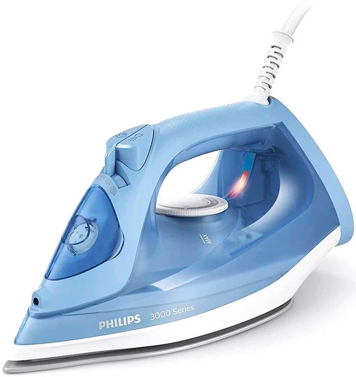 Philips Series 3000 Solepla Ceramic Steam Iron, 2200 Watts, Blue