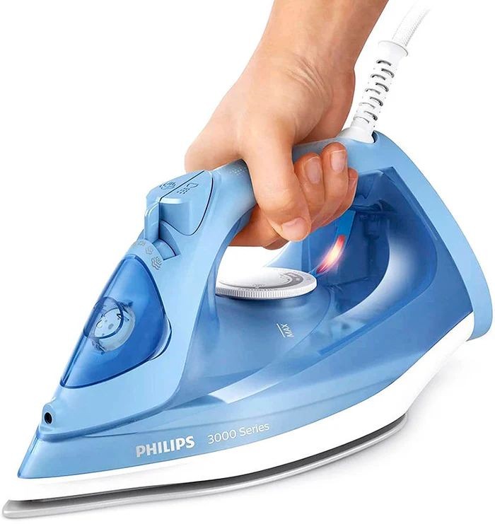 Philips Series 3000 Solepla Ceramic Steam Iron, 2200 Watts, Blue