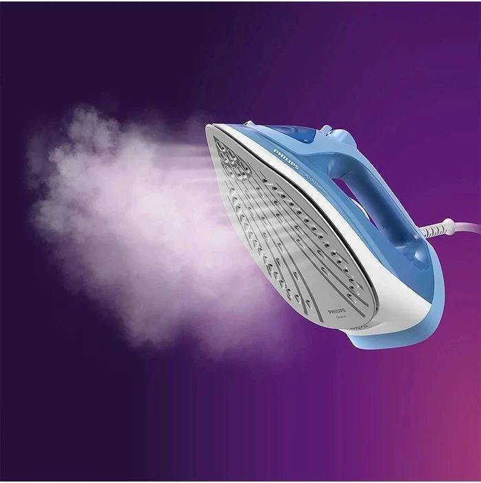 Philips Series 3000 Solepla Ceramic Steam Iron, 2200 Watts, Blue