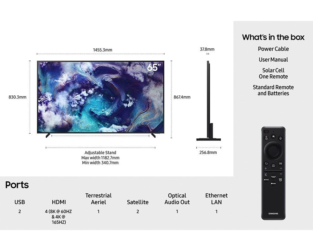 Samsung 65" Neo QLED 8K AI Smart TV