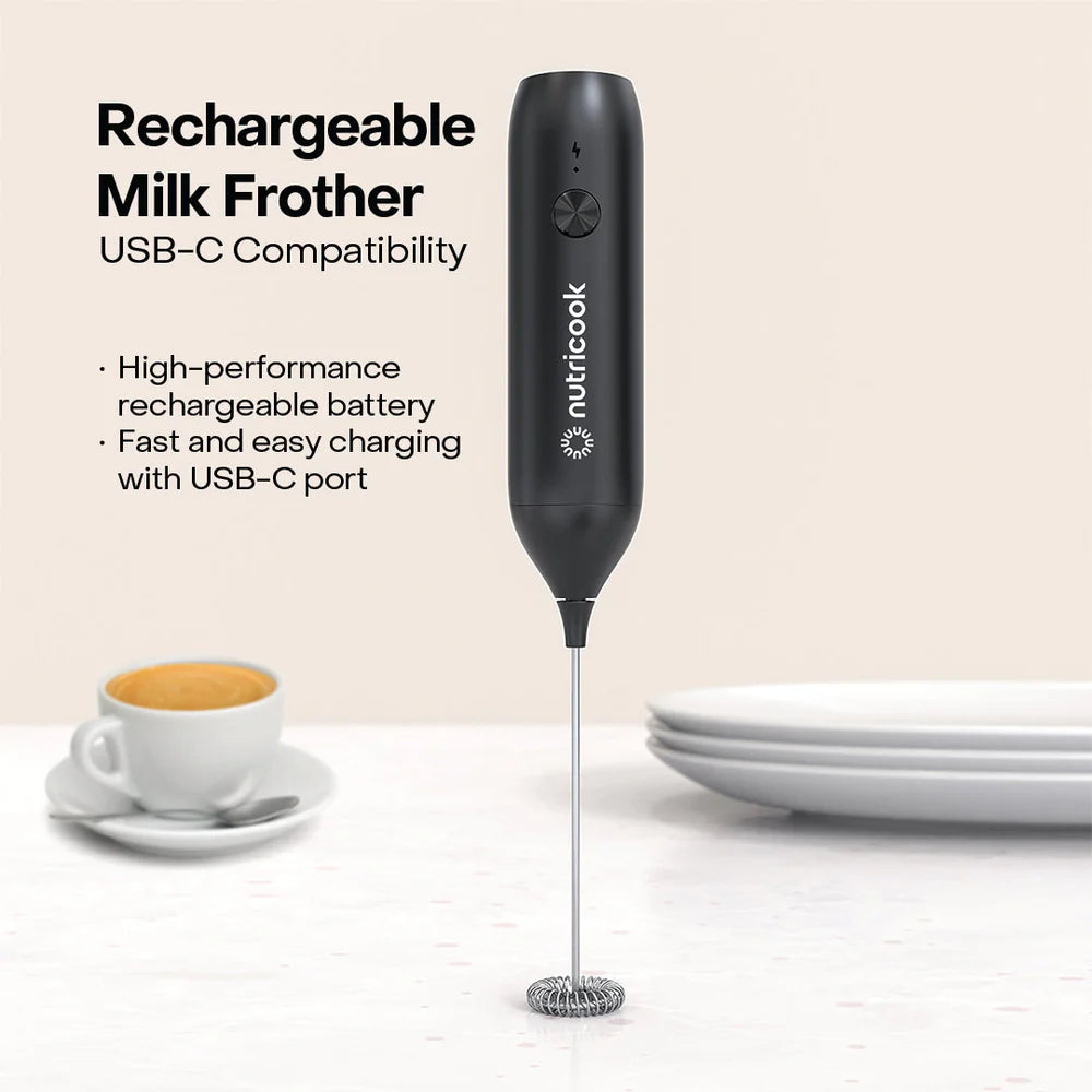 Nutricook Rechargeable Milk Frother
