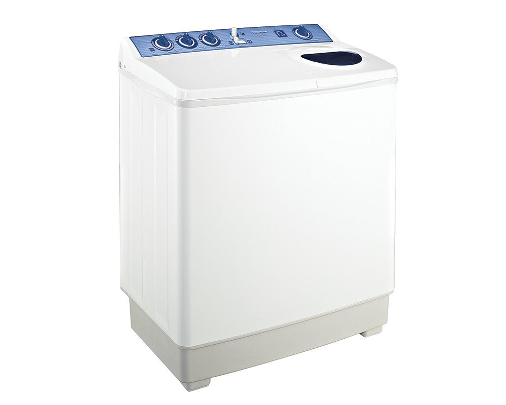 Toshiba, Washing Machine, Twin Tube, Half Automatic, 7 KG, White