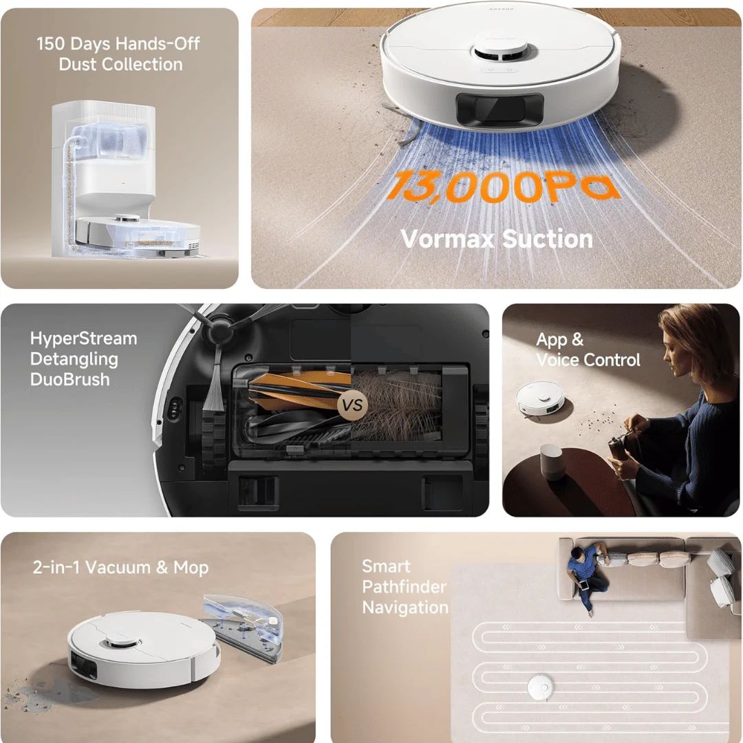 Dreame D20 Plus Robot Vacuum, White