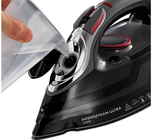 Russell Hobbs, Power Ultra Steam Iron, 3100 Watts, Black & Grey