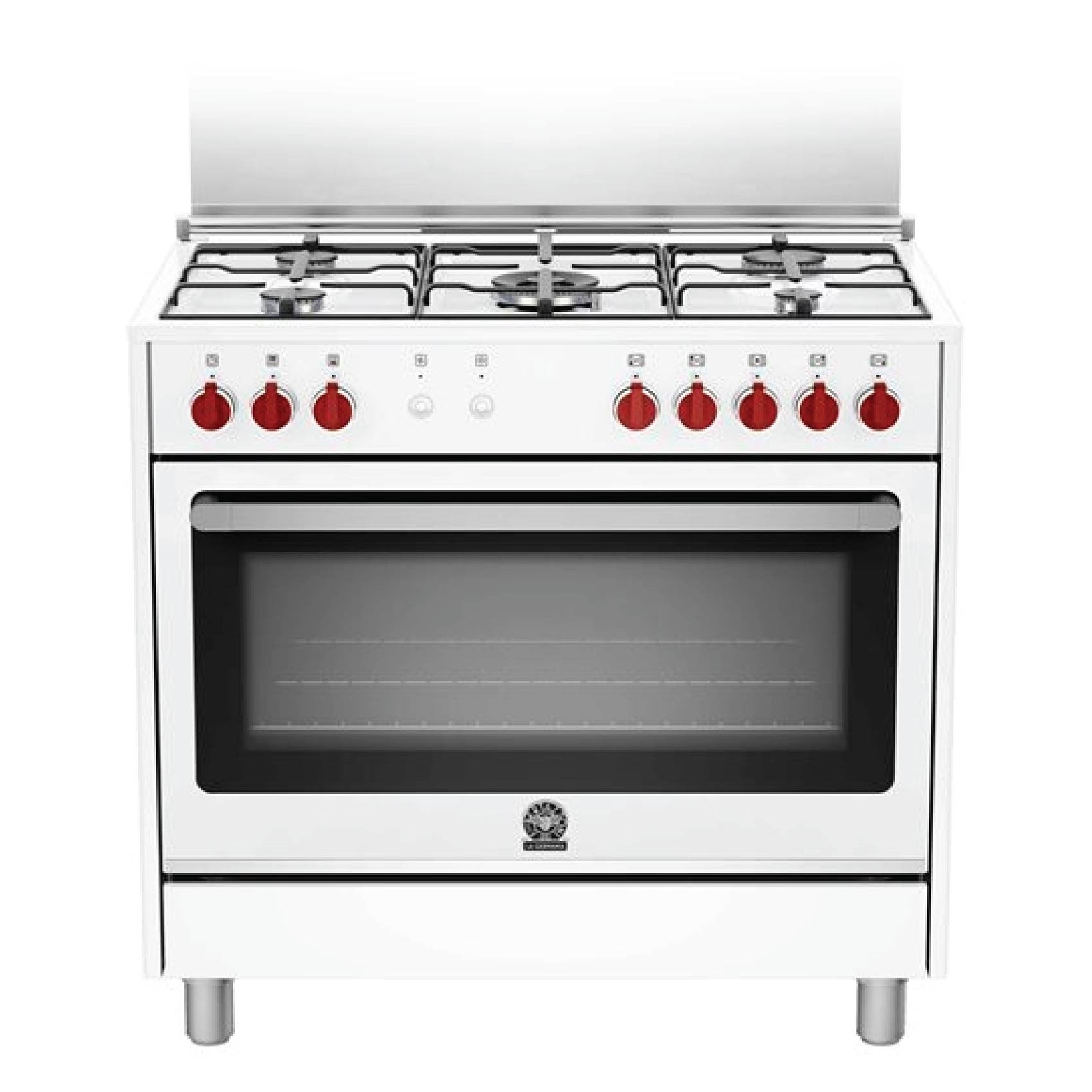 La Germania, Gas Oven, 5 Burners, 90 CM, White