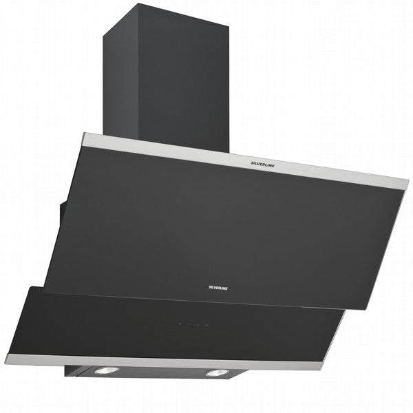Silverline, Built-In Decorative Hood, 90 CM, Black