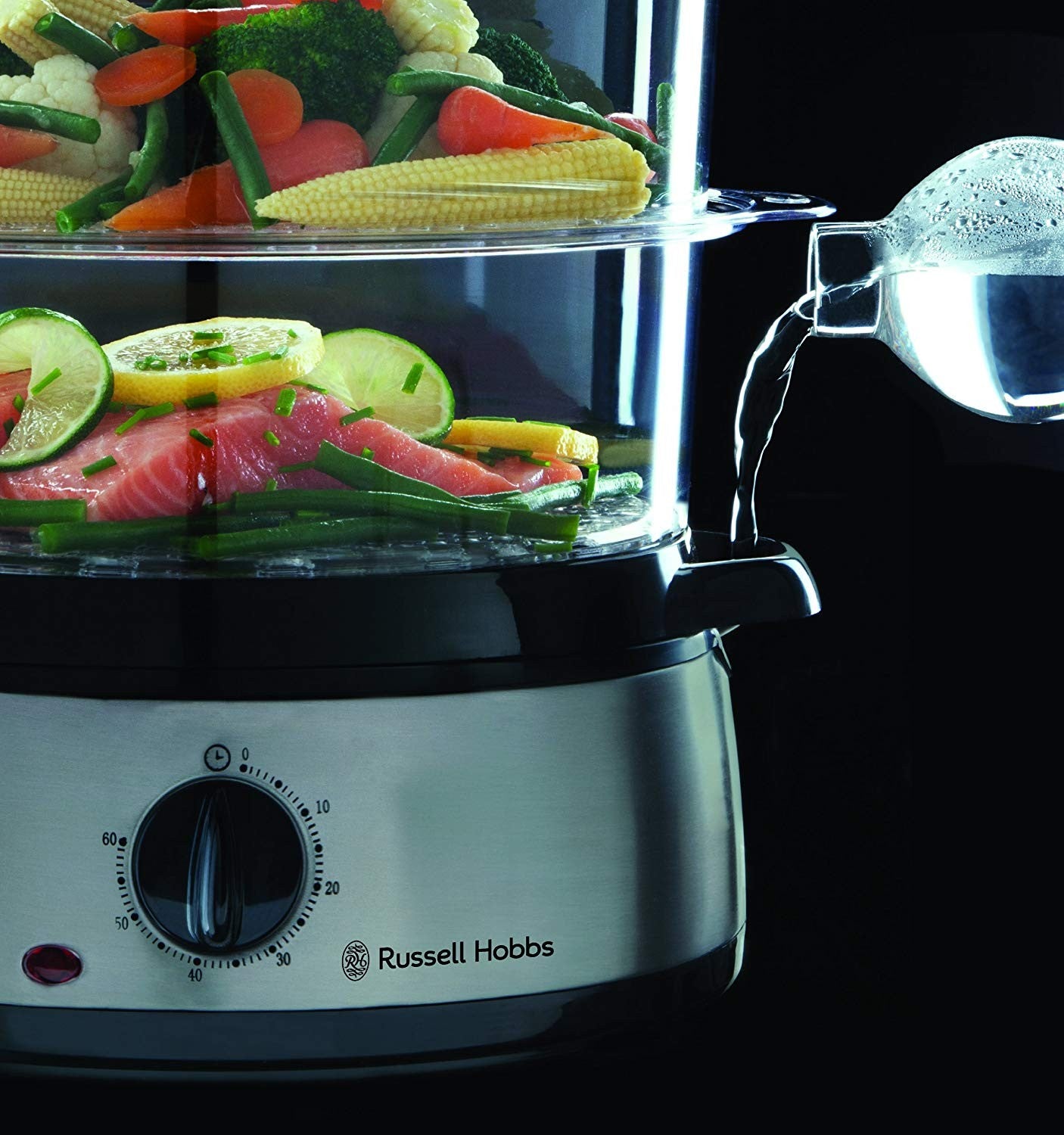 Russell Hobbs, Steamer, 800 Watts, 9 L, Stainless Steel
