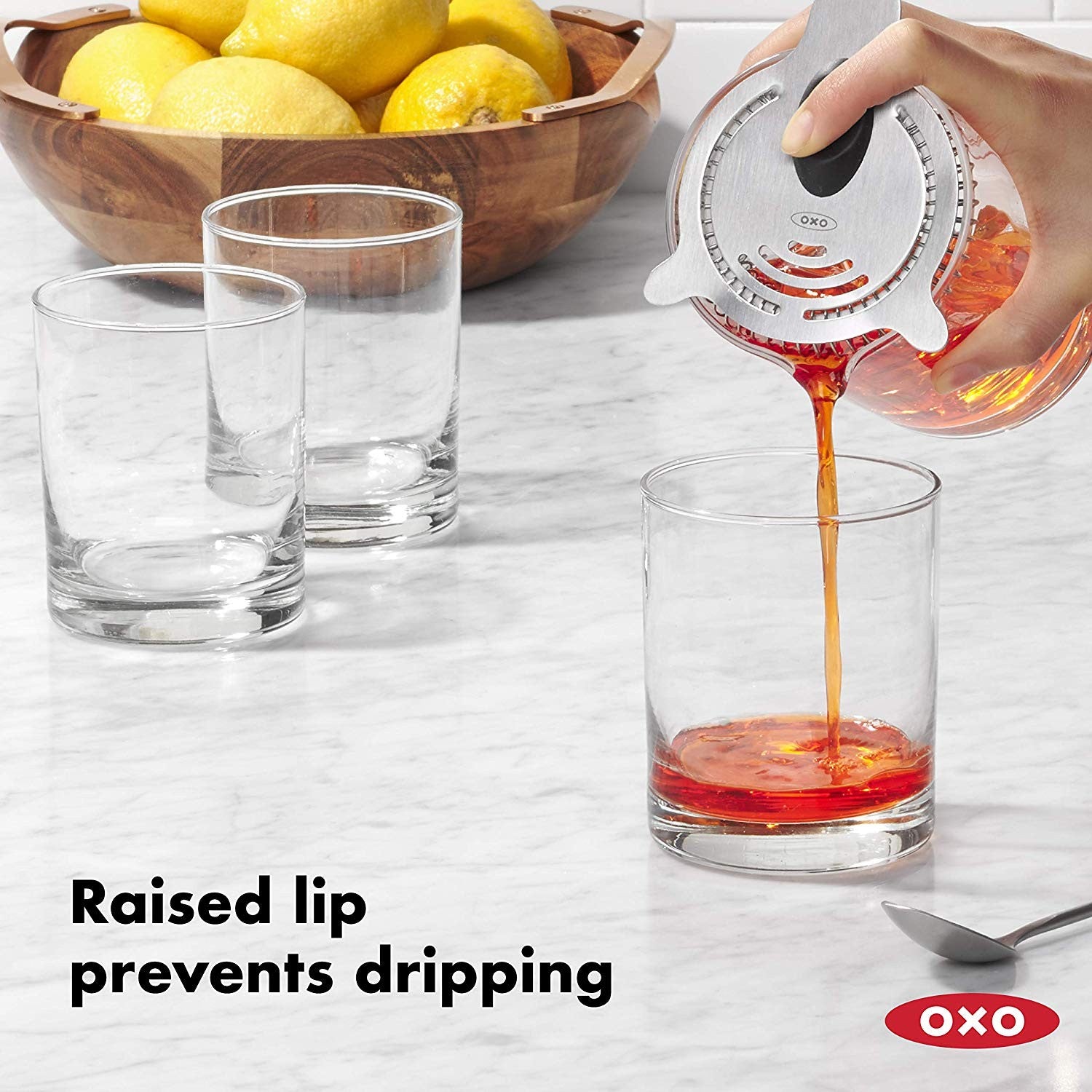 Oxo, Cocktail Strainer, Stainless Steel