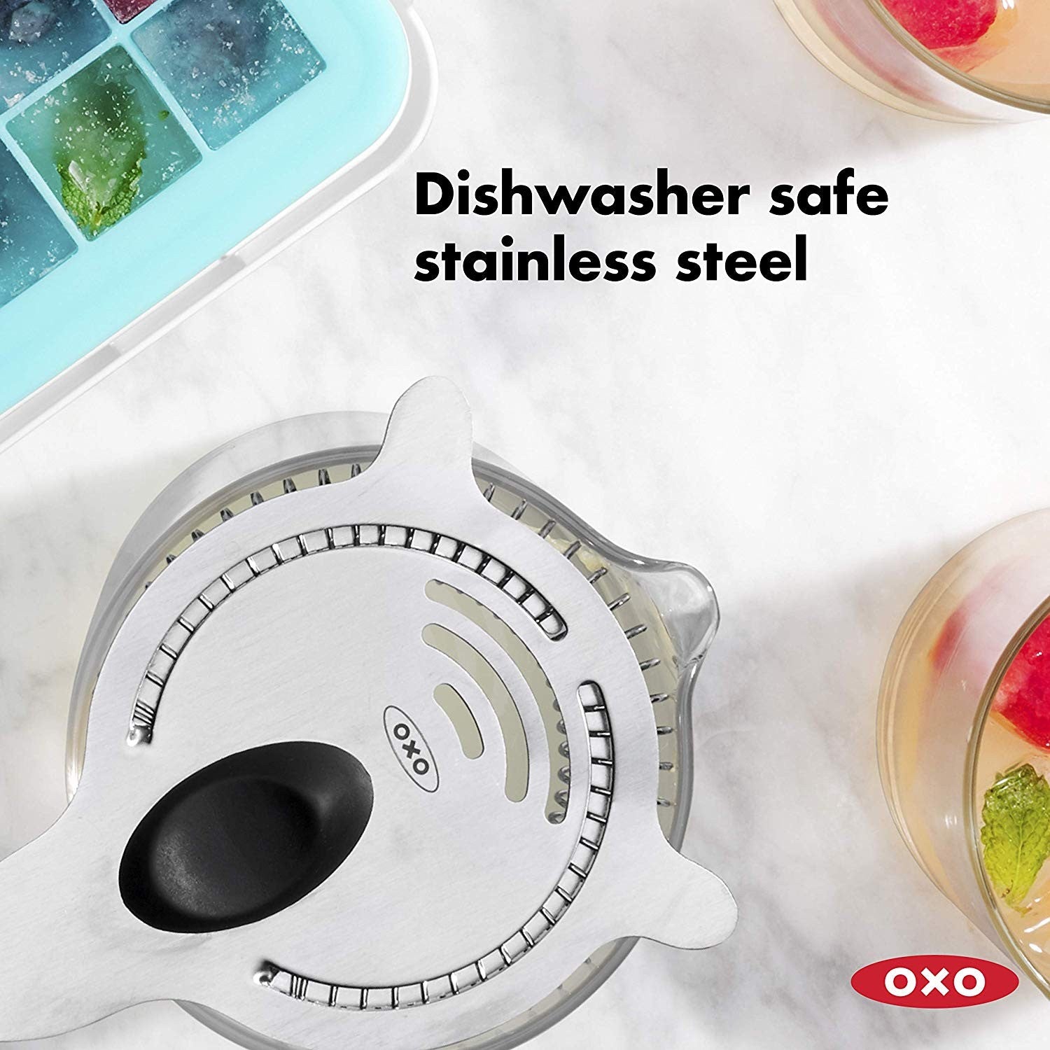Oxo, Cocktail Strainer, Stainless Steel
