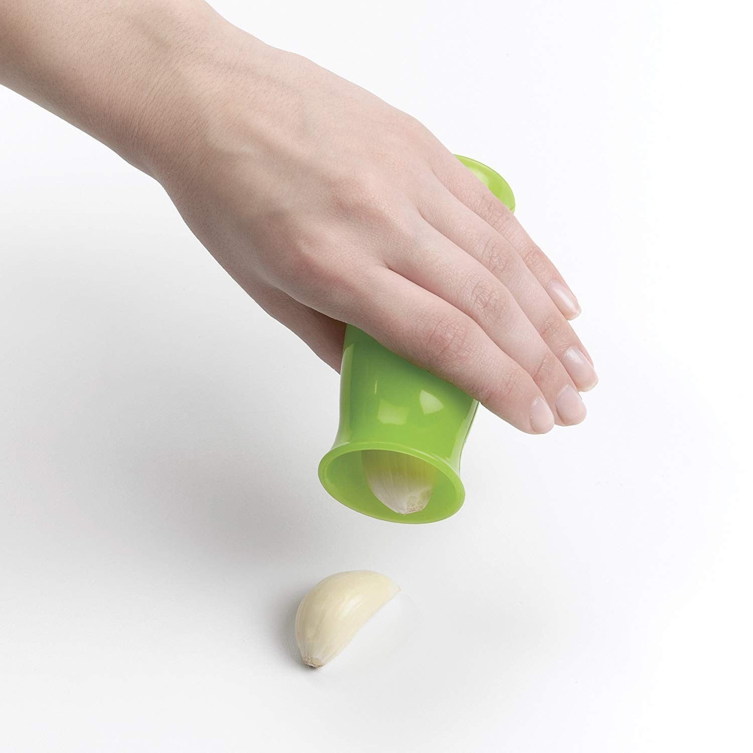 Oxo, Garlic Peeler, Stay-Clean Storage Case, Silicone, Green
