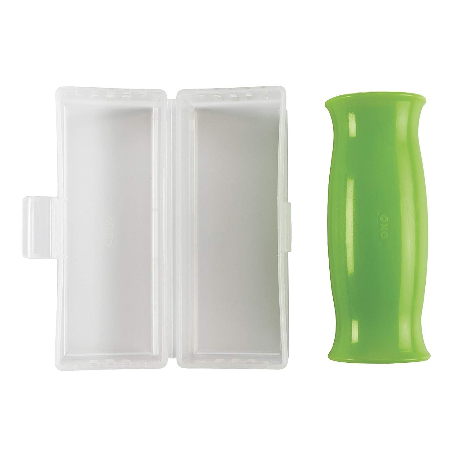 Oxo, Garlic Peeler, Stay-Clean Storage Case, Silicone, Green