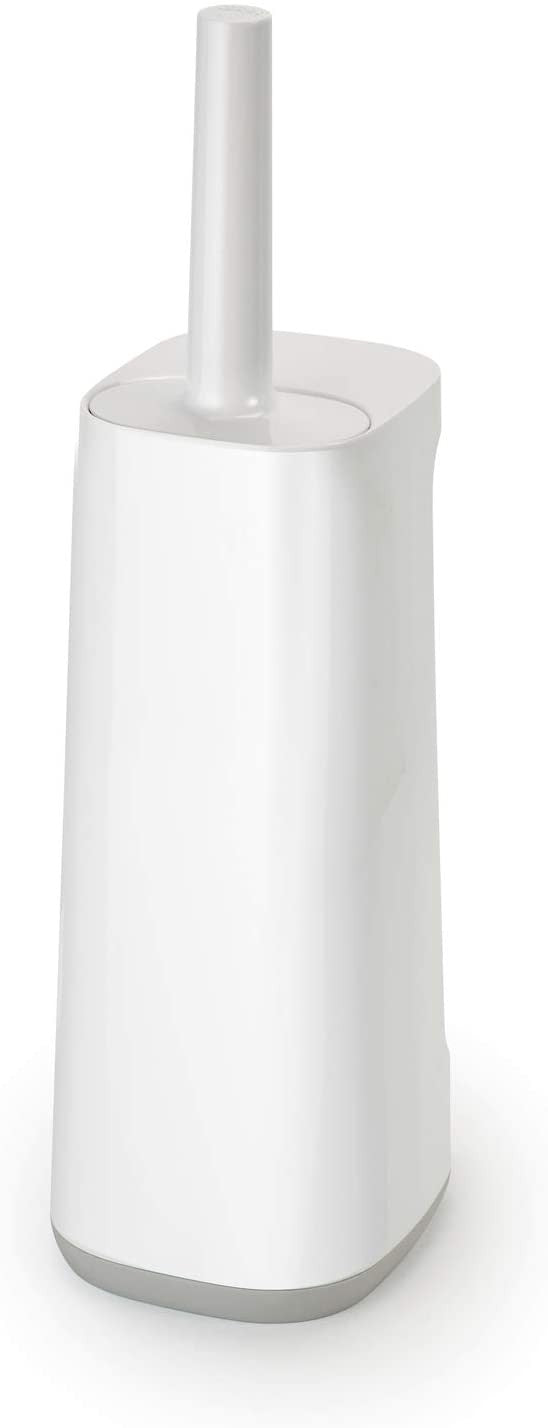 Joseph Joseph, Bathroom Flex Plus Smart Toilet Brush with Storage Bay, White/Grey