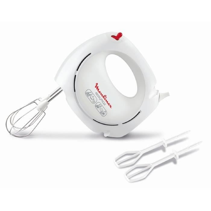 Moulinex, Hand Mixer, 200 watts, White