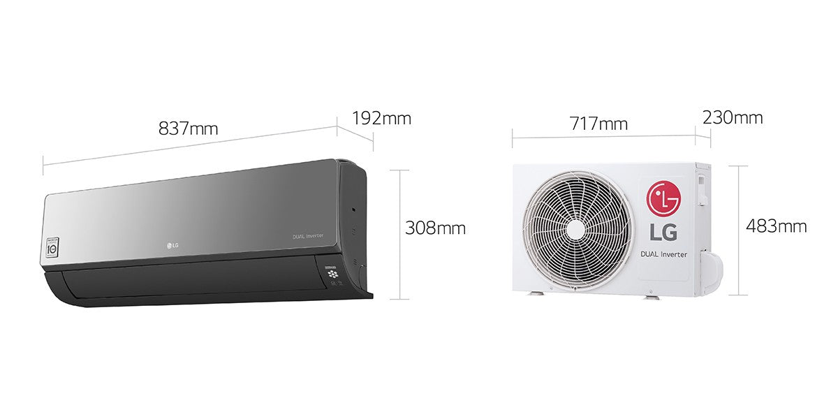 LG, ARTCOOL Inverter AC 12000 BTU, Energy Saving, Fast Cooling, Ampere Control