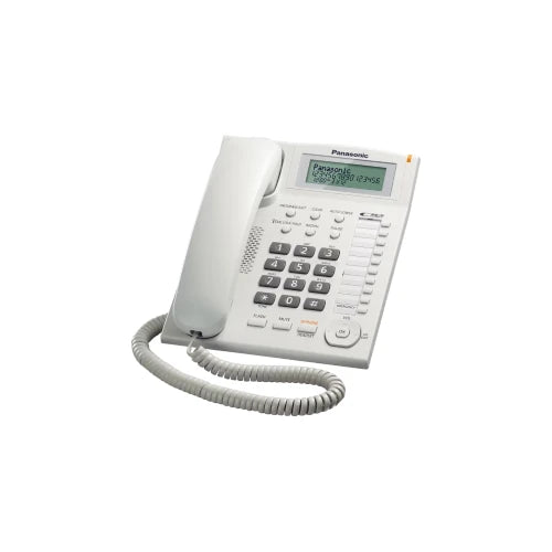 Panasonic Corded Landline With Speakerphone, White