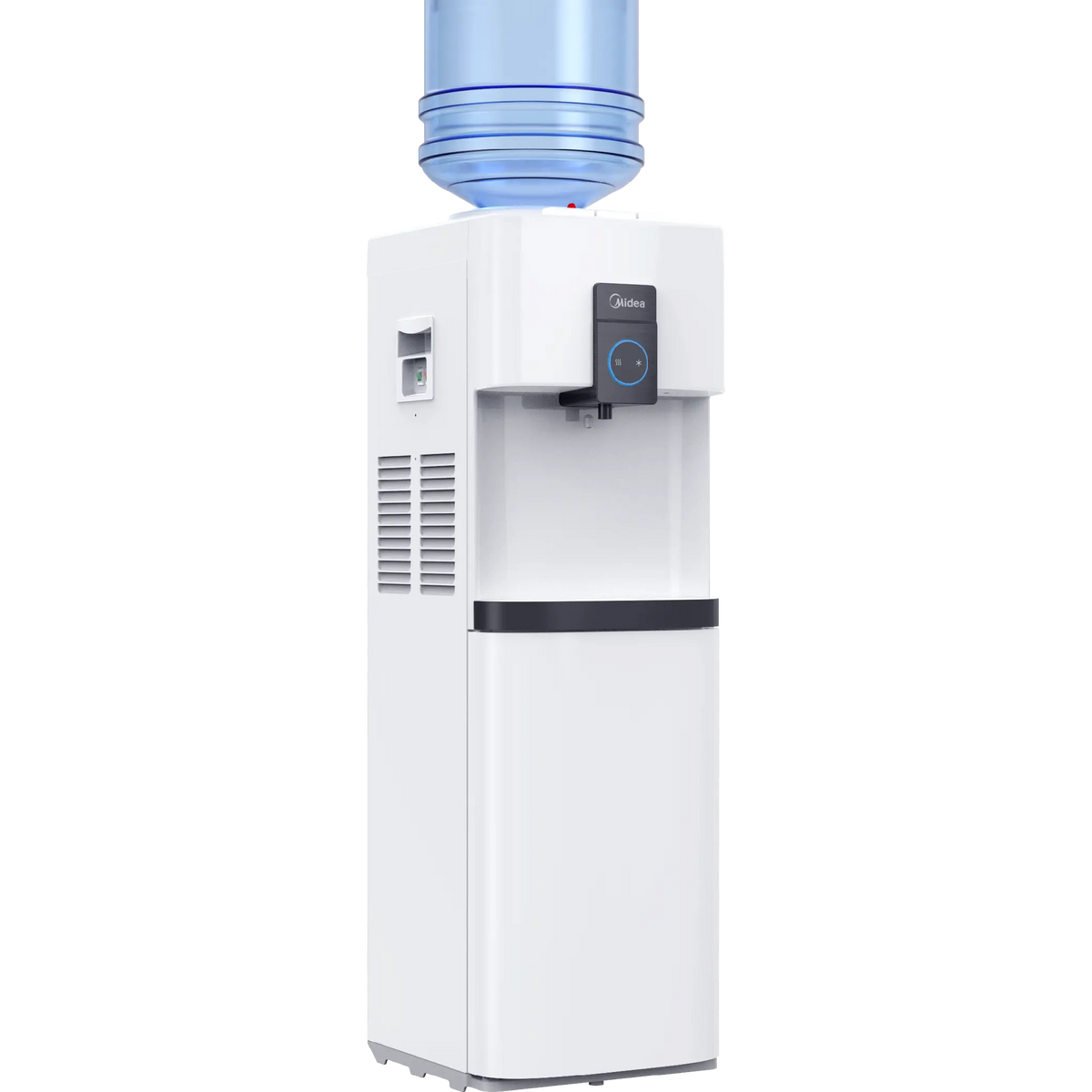 Midea Top Loading Water Dispenser with Refrigerator, White