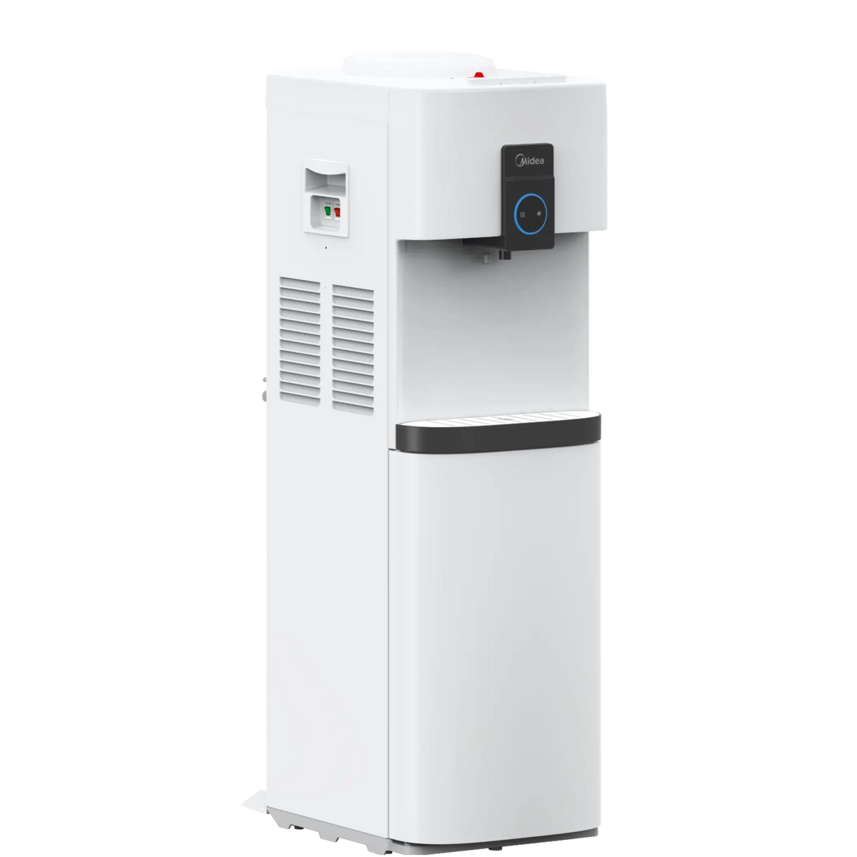 Midea Top Loading Water Dispenser with Refrigerator, White