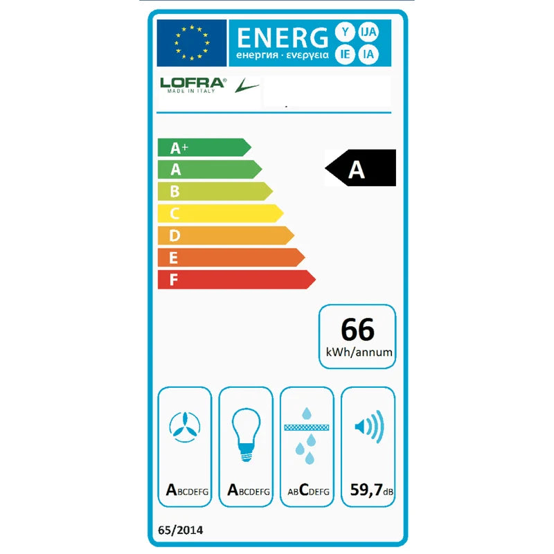 Lofra 90 CM Rainbow Hood. Stainless Steel