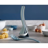 Joseph Joseph, Nest Utensils Compact Stacking Kitchen Tool Set with Magnetic Storage Stand Nylon, 5-piece, Editions, Sky Blue