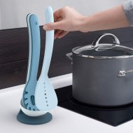 Joseph Joseph, Nest Utensils Compact Stacking Kitchen Tool Set with Magnetic Storage Stand Nylon, 5-piece, Editions, Sky Blue