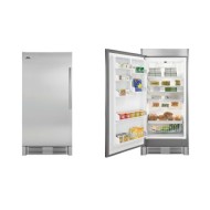Frigidaire, Upright Freezer, 19 Cubic Feet, Glass Shelves, Stainless Steel
