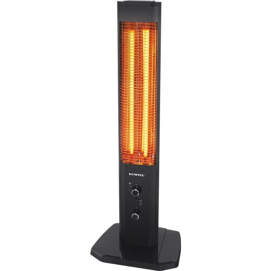 Kumtel Tower Heater, 2300 Watts, Black