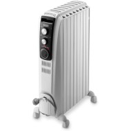 Delonghi, Oil Heater, 8 Fins, 2000 Watts, Black / White