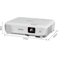 Epson, EB-E01 3LCD, 3300 Lumens, Easy Alignment, Up to 18 years Lamp Life, Portable XGA Projector, White
