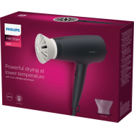 Philips Series 3000 Hair Dryer, 1600 Watts, 3 Settings, Black