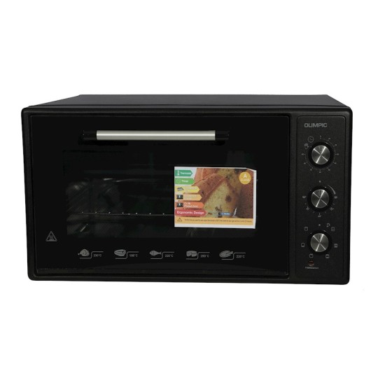 Olimpic, Electric Oven, Double Glass, 1530 Watts, 45 L, Black
