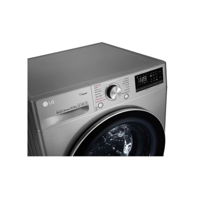 LG 10.5 KG Front Load Washing Machine, 1400 RPM, Silver