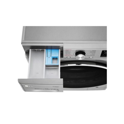 LG 10.5 KG Front Load Washing Machine, 1400 RPM, Silver