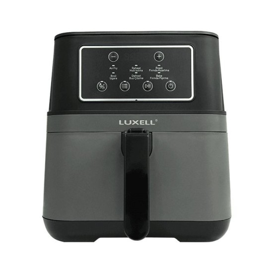 Luxell XL Fast Air Fryer, 7.5 L, 1800 Watts, Black & Grey