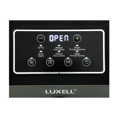Luxell XL Fast Air Fryer, 7.5 L, 1800 Watts, Black & Grey