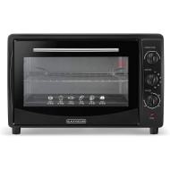 Black & Decker, Toaster Oven with Double Glass & Rotisserie, 45 L, 1800 Watts, Black