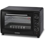 Black & Decker, Toaster Oven with Double Glass & Rotisserie, 45 L, 1800 Watts, Black