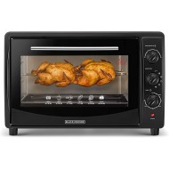 Black & Decker, Toaster Oven with Double Glass & Rotisserie, 45 L, 1800 Watts, Black