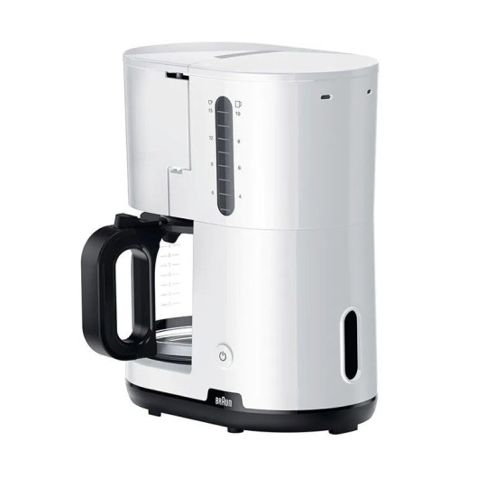 Braun, Breakfast 1 Coffee Maker, 10 Cups, White