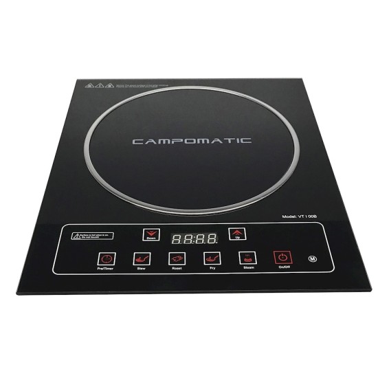 Campomatic Small Electric Burner, 26 CM, Black