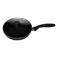 Swiss Diamond, Nonstick Fry Pan With Glass Lid, 26 CM, Black