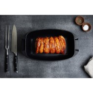 Swiss Diamond, Nonstick Roaster With Glass Lid, Black