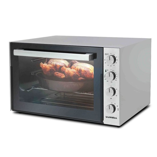 Luxell, Electric Oven, 2500 Watts, 70 L, Black / Silver