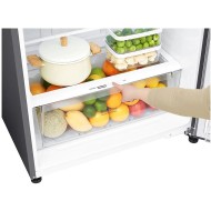 LG, Top Mount Refrigerator, Smart Inverter Compressor, 25 Cubic Feet, Dark Graphite Color