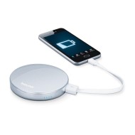 Beurer, Illuminated Handbag Mirror With Power Bank, White