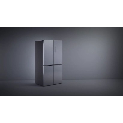 Teka, Side by Side Refrigerator, 193 CM, 4 Doors, Inverter, Stainless Steel