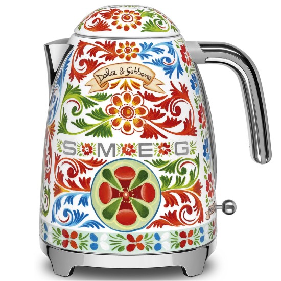 Smeg, Sicily Is My Love Dolce & Gabbana Electric Kettle, 3000 Watts, 1.7 L