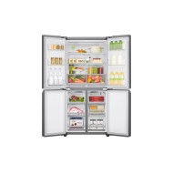 LG, Slim French Door Refrigerator, 594 L, Inverter Linear Compressor, Platinum Silver