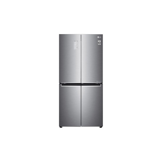 LG, Slim French Door Refrigerator, 594 L, Inverter Linear Compressor, Platinum Silver