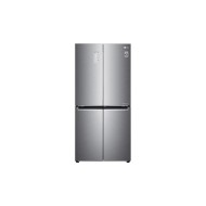 LG, Slim French Door Refrigerator, 594 L, Inverter Linear Compressor, Platinum Silver
