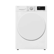 LG, Energy Saving Dryer, 9 KG, Capable Drying with Dual Heat Pump, White